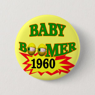 Boomer 1960-Baby Ronde Button 5,7 Cm