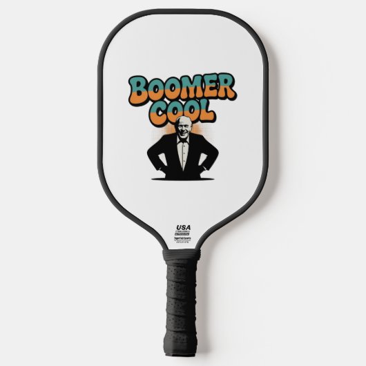 Boomer Cool Pickleball Paddle - Grappige Retro Spo (Achterkant)