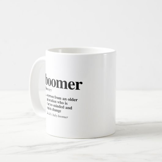 Boomer Definitie Koffiemok (Voorkant links)