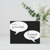 boomer geen waardigheids grap briefkaart (Staand voorkant)