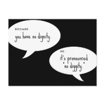 boomer geen waardigheids grap