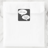 boomer geen waardigheids grap vierkante sticker (Tas)