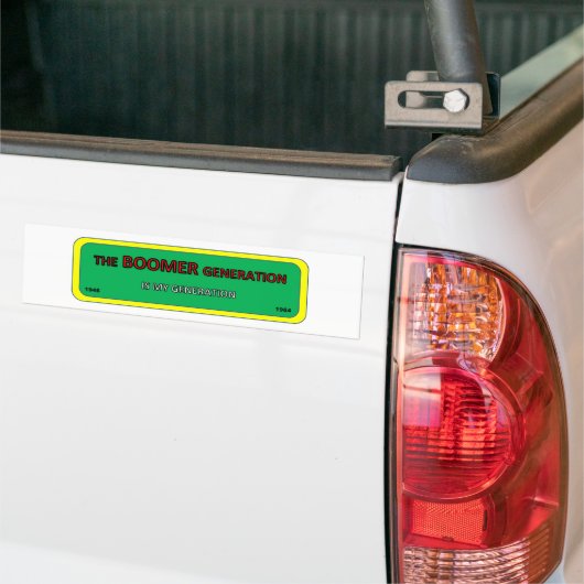 BOOMER-generatie sticker Bumper/venster (Op Truck)