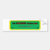 BOOMER-generatie sticker Bumper/venster (Voorkant)