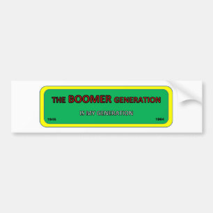 BOOMER-generatie sticker Bumper/venster