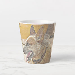 Boomer Red Heeler Latte Mok