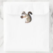Boomer Squirrel Ronde Sticker (Tas)