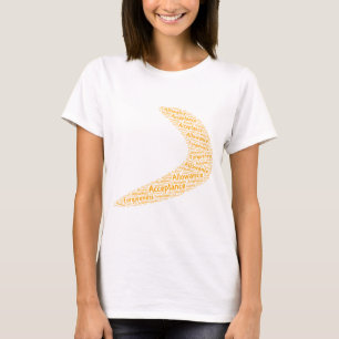 Boomerang acceptatie, tegemoetkoming, vergeving t-shirt