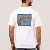 Boomerang Apples -  etiket voor fruitkratten T-shirt (Achterkant)
