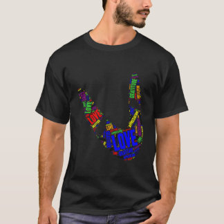 Boomerang Basic Liefde Dankbaarheid Waardering T-shirt