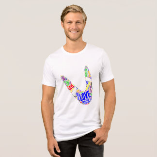 Boomerang Basic Liefde Dankbaarheid Waardering Tri-Blend Shirt