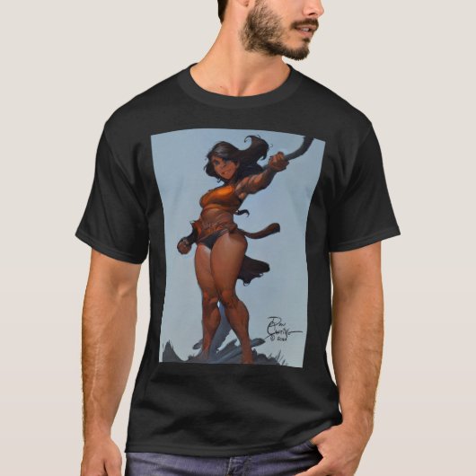 Boomerang Girl By Artist Don Castillo on FB T-shirt (Voorkant)