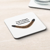 Boomerang Joke Bier Onderzetter (Linkerzijde)