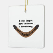 Boomerang Joke Keramisch Ornament (Links)