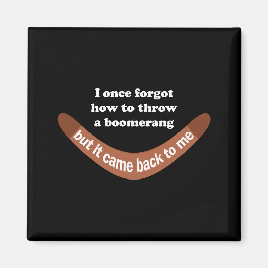 Boomerang Joke Magneet (Voorkant)