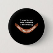 Boomerang Joke Ronde Button 5,7 Cm (Voorkant)