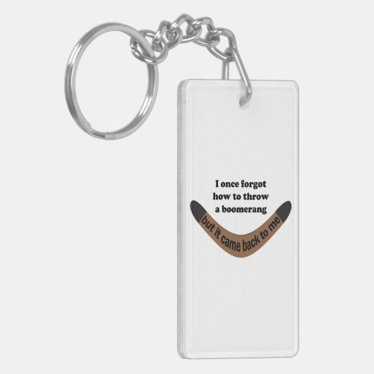 Boomerang Joke Sleutelhanger (Voorkant Links)
