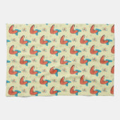 Boomerang Kidney Shaped Atomic Retro Mod Dish Theedoek (Horizontaal)