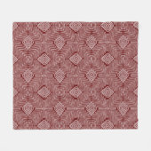 Boomerang Mudcloth Fleece Deken (Voorkant (Horizontaal))