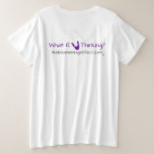 Boomerang overvloed, vrede, vreugde grote maat t-shirt (Design achterkant)