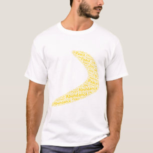 Boomerang overvloed, vrede, vreugde t-shirt