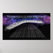 Boomerang Poster – Karma & Energie Reflectiemuur (Voorkant)