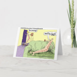 Boomerang Relagionships Funny Cartoon Gifts & T -  Kaart