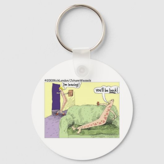 Boomerang Relagionships Funny Cartoon Gifts & T -  Sleutelhanger (Voorkant)