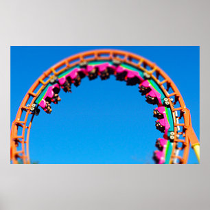 Boomerang Roller Onderzetter Worlds of Fun, KC Poster