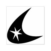 Boomerang & Star Zelfinktende Stempel (Design)