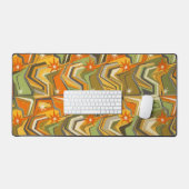 Boomerang Starburst - Mid-Century Geometrisch Bureaumat (Keyboard & Muis)