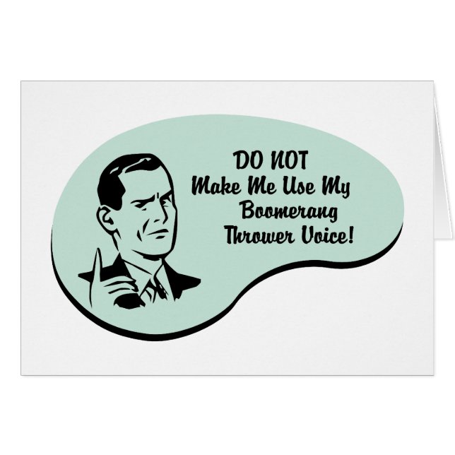Boomerang Thrower Voice (Voorkant Horizontaal)