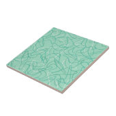 Boomerang Tile - Jade Green Tegeltje (Zijkant)