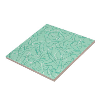 Boomerang Tile - Jade Green Tegeltje