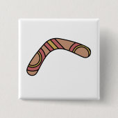 Boomerang Vierkante Button 5,1 Cm (Voorkant)
