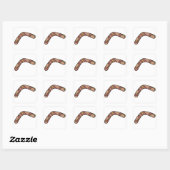 Boomerang Vierkante Sticker (Vel)