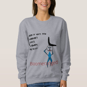 Boomeranged, zijnde een basisch Sweatshirt voor de