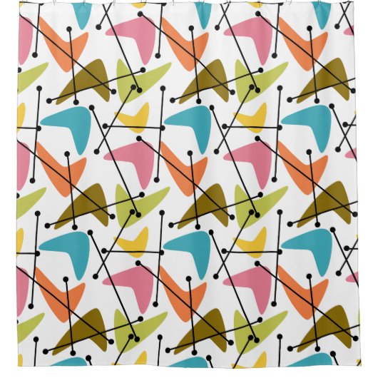 Boomerangs Douchegordijn (Voorkant)