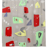 Boomerangs en Abstracts uit de middeleeuwen Douchegordijn (Voorkant)