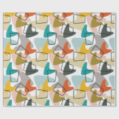 Boomerangs en kurken cadeaupapier (Vlak)