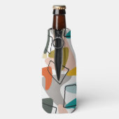 Boomerangs en kurken flesjeskoeler (Fles Achterkant)