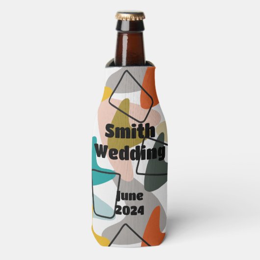 Boomerangs en kurken flesjeskoeler (Fles Voorkant)