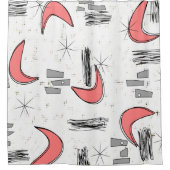 Boomerangs en Starbursts Shower Curtain 2 Douchegordijn (Voorkant)