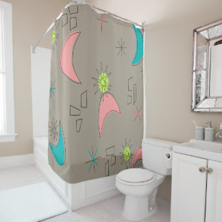 Boomerangs en Starbursts Shower Curtain Douchegordijn
