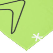 Boomerangs en Stars Chartreuse uit de jaren vijft Tafelkleed (Gekanteld)