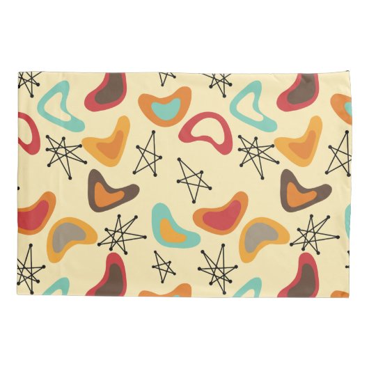 Boomerangs en sterren kussensloop (Achterkant)