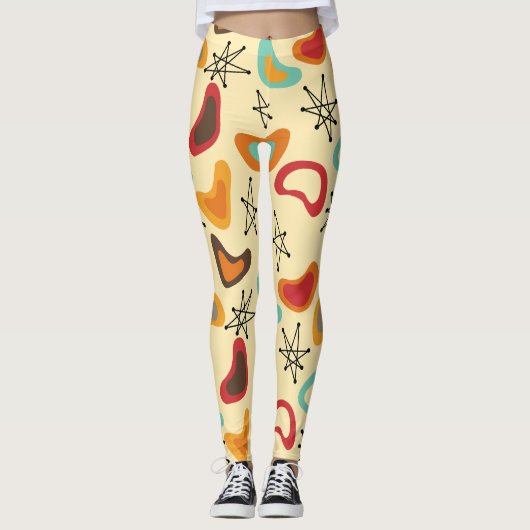 Boomerangs en sterren leggings (Voorkant)