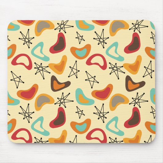 Boomerangs en sterren muismat (Voorkant)