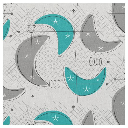 Boomerangs op Light Grey Stof (Close Up)