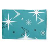 Boomerangs Stars Blauwgroen uit 1950 Kussensloop (Achterkant)